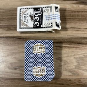 Golden Nugget Las Vegas Authentic Playing Cards Blue 52 Cards Missing Jokers